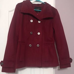 Celebrity Pink Maroon Winter Jacket